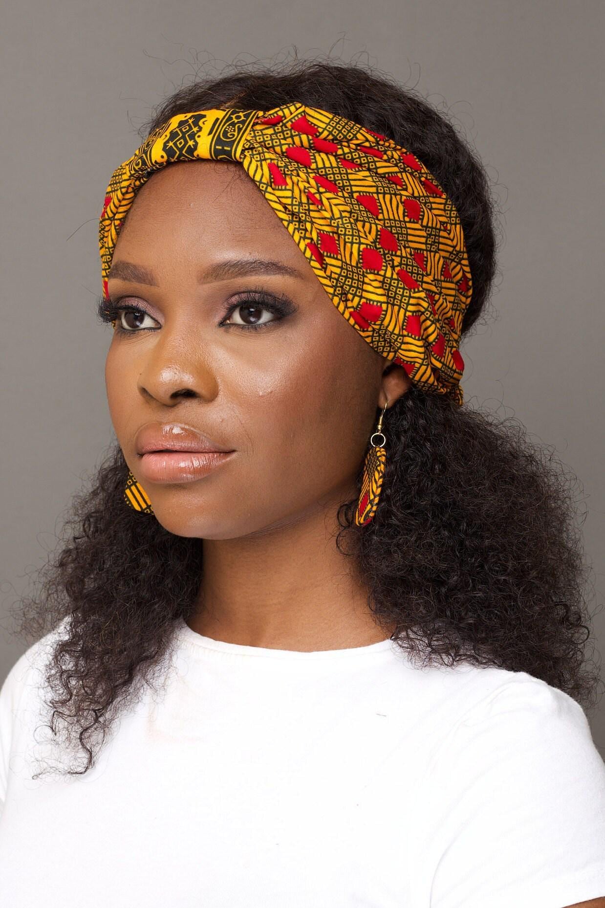 AYANDA Ankara Ribbon Turban Headband — African print headband by Naborhi