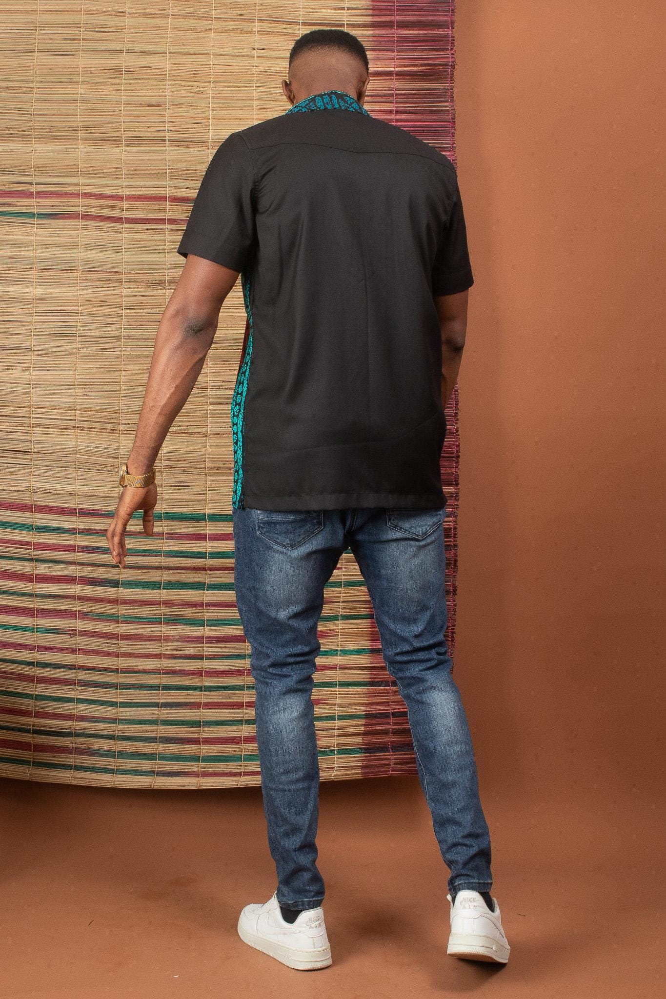 AKONI Ankara Shirt — made to order African print shirt | Naborhi