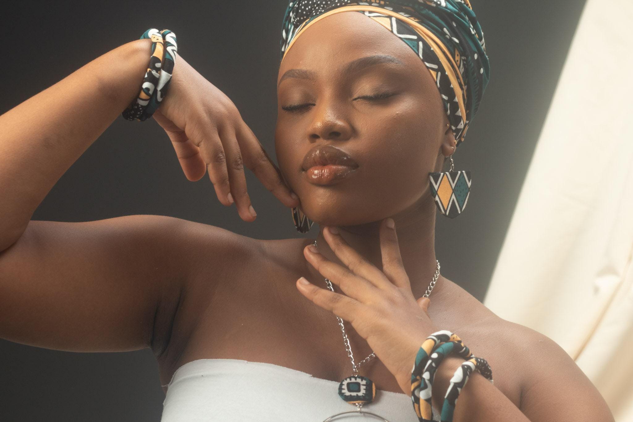 KIJANA Ankara Head Wrap — African print head wrap by Naborhi
