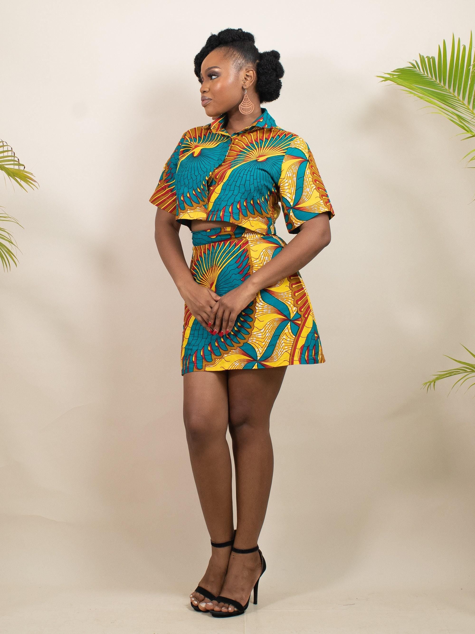 IHE Ankara Mini Skirt — made to order African print skirt | Naborhi