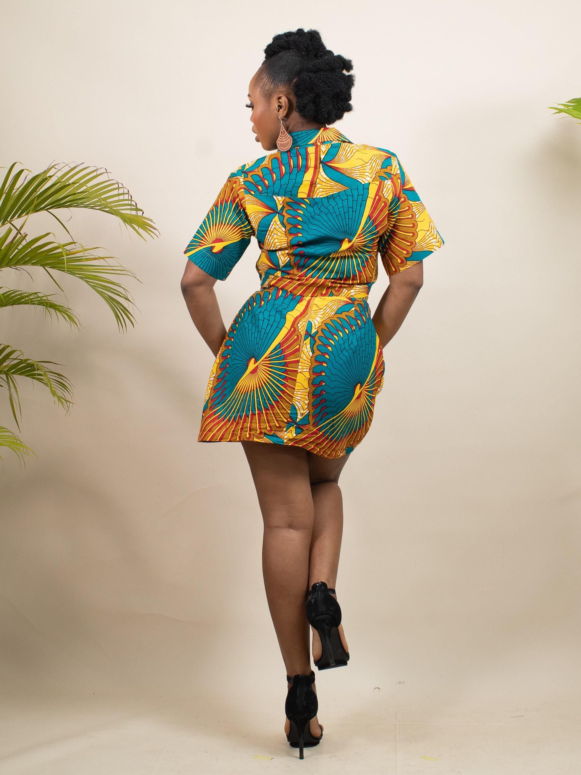 IHE Ankara Mini Skirt — Naborhi African print collection