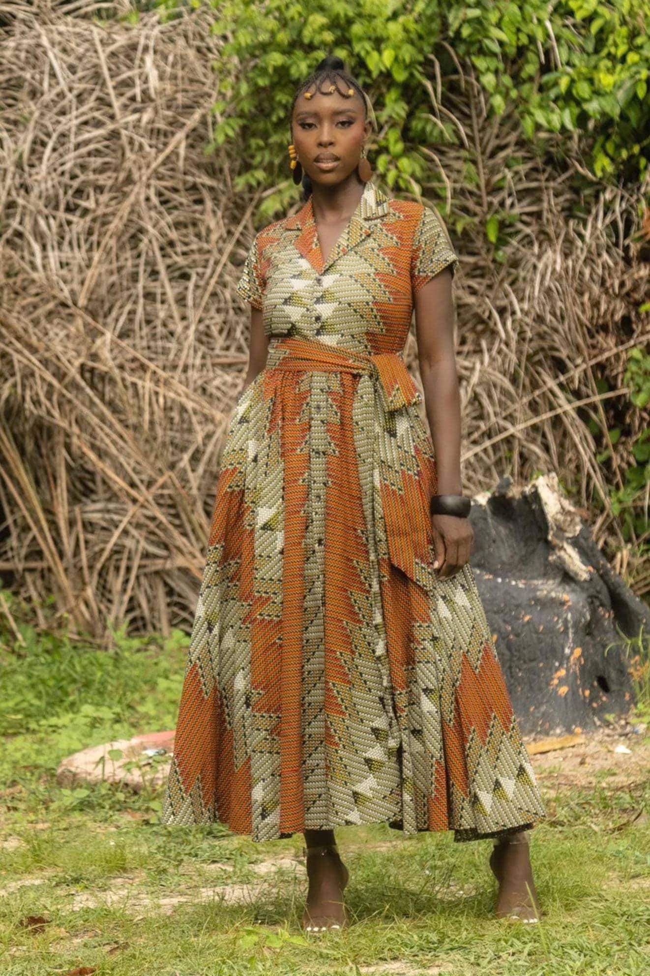 DELE Ankara Maxi Dress — Naborhi African print collection