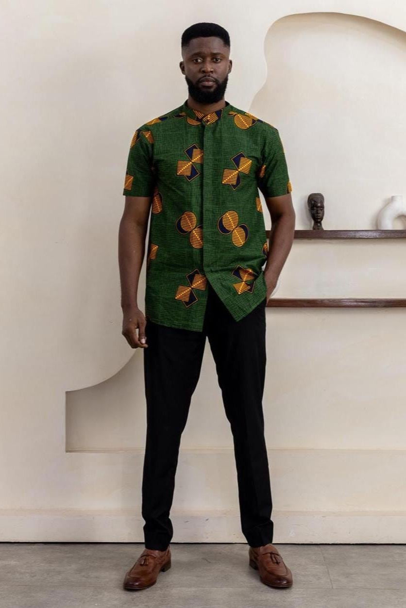 JIMOH Ankara Shirt — African print shirt by Naborhi