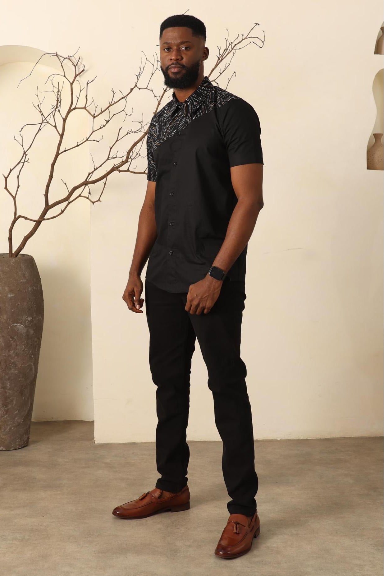 ENITAN Ankara Shirt — men's African print clothing by Naborhi