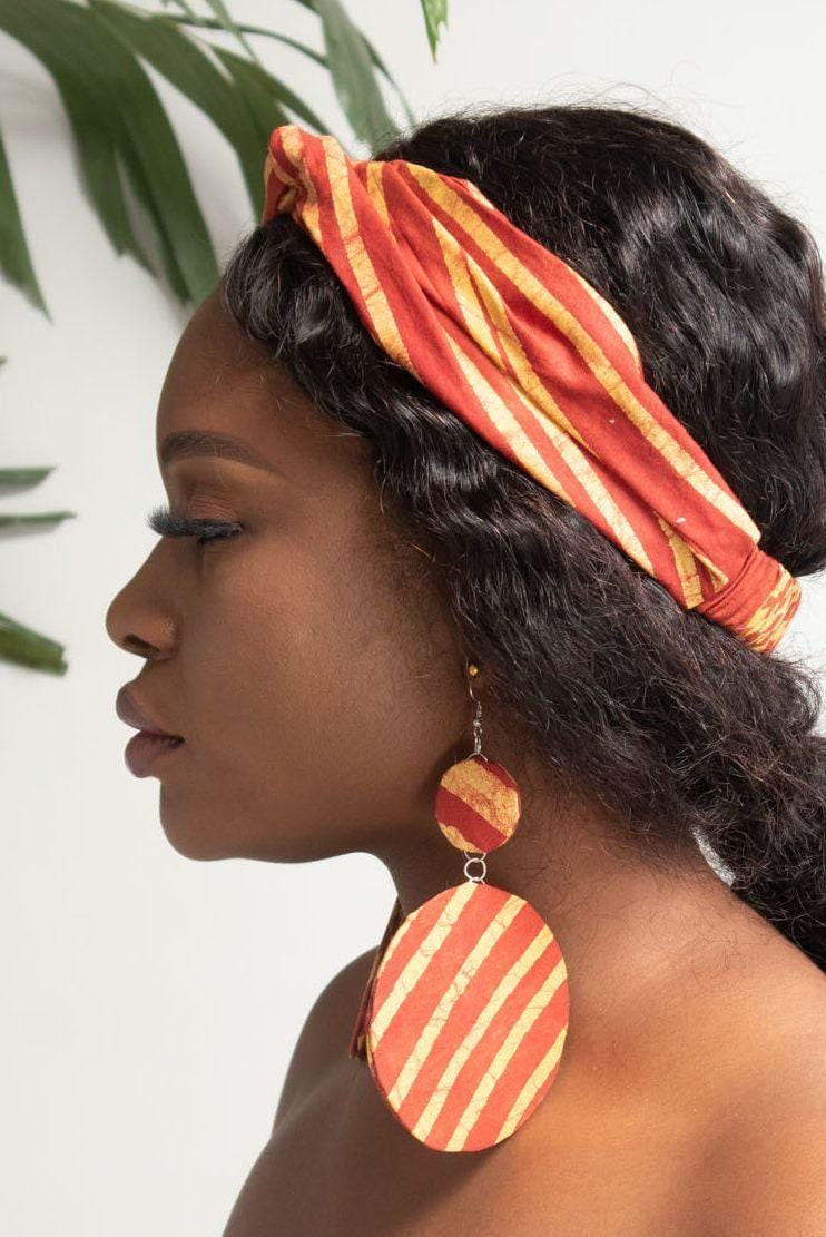 OBIOMA Batik Twist Headband — made to order African batik headband | Naborhi