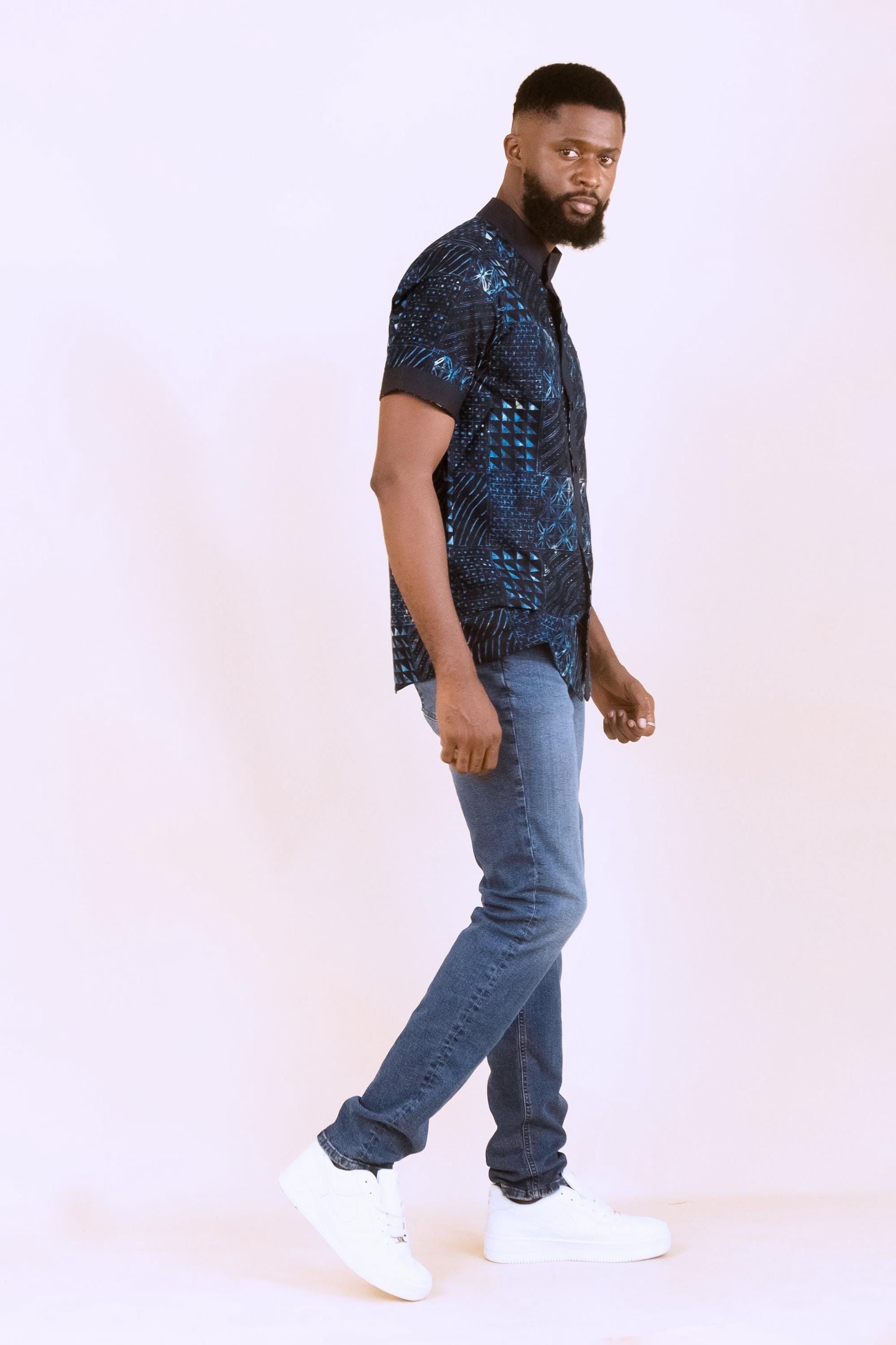 NIKO Ankara Shirt — African print shirt by Naborhi