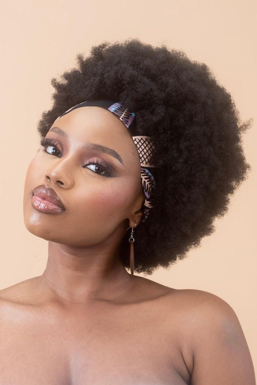MBALI Ankara Classic Headband detail — handcrafted in Nigeria by Naborhi