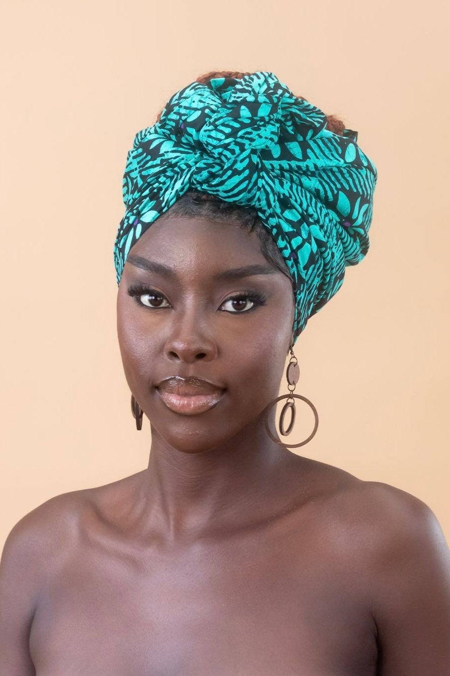 TAJI Ankara Head Wrap — African print head wrap by Naborhi