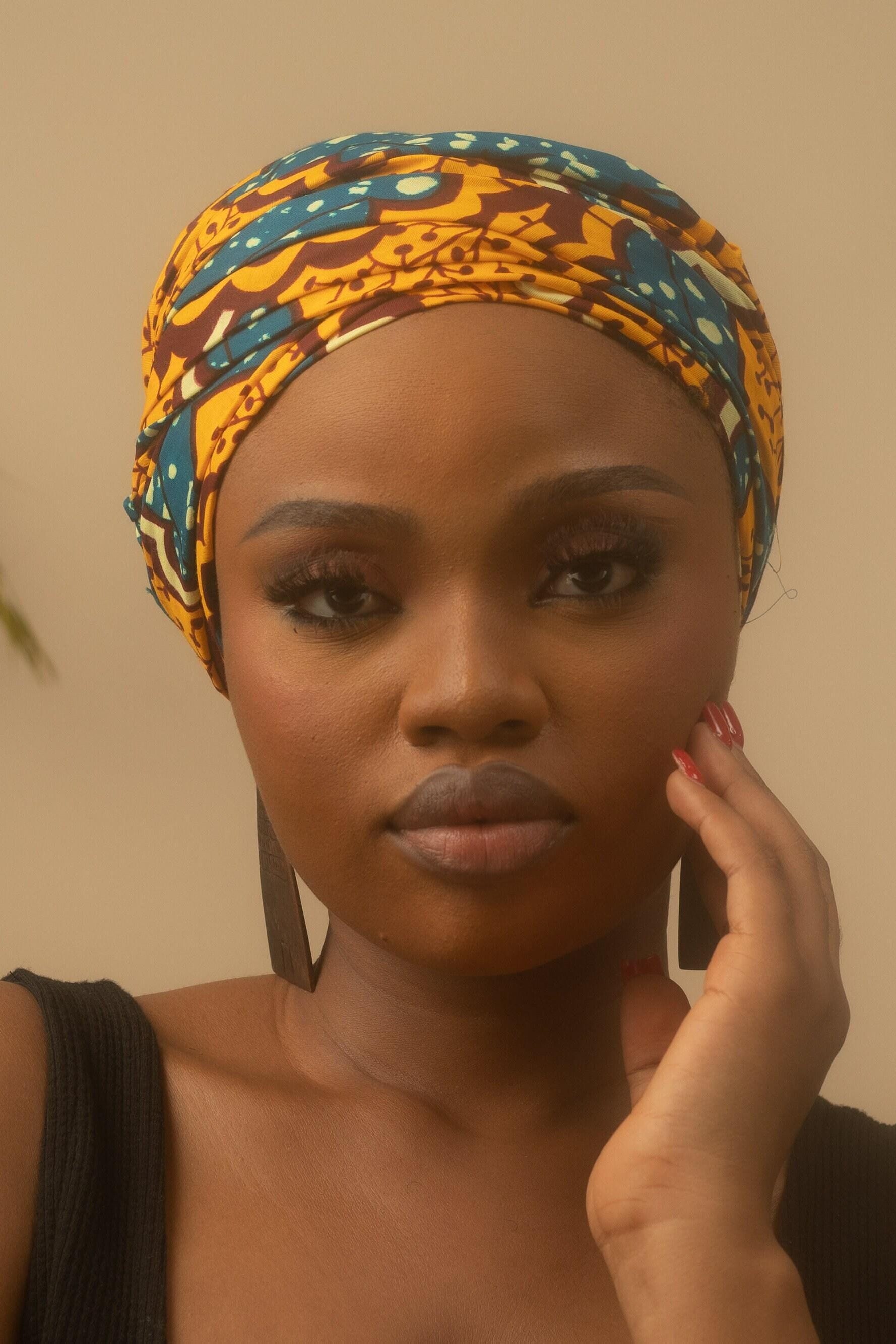 EREBI Ankara Head Wrap — African print head wrap by Naborhi