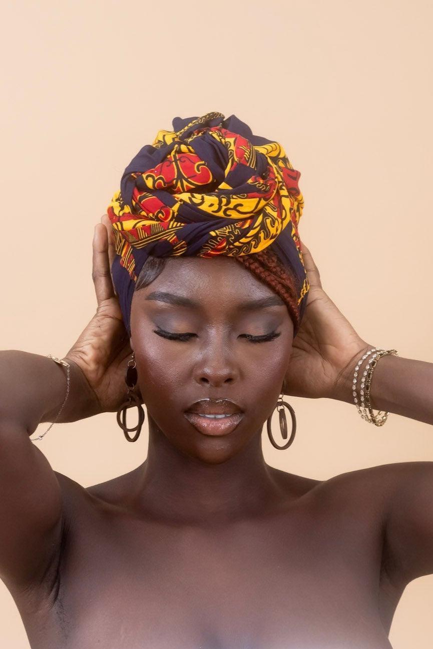 KENNA Ankara Head Wrap — African print head wrap by Naborhi