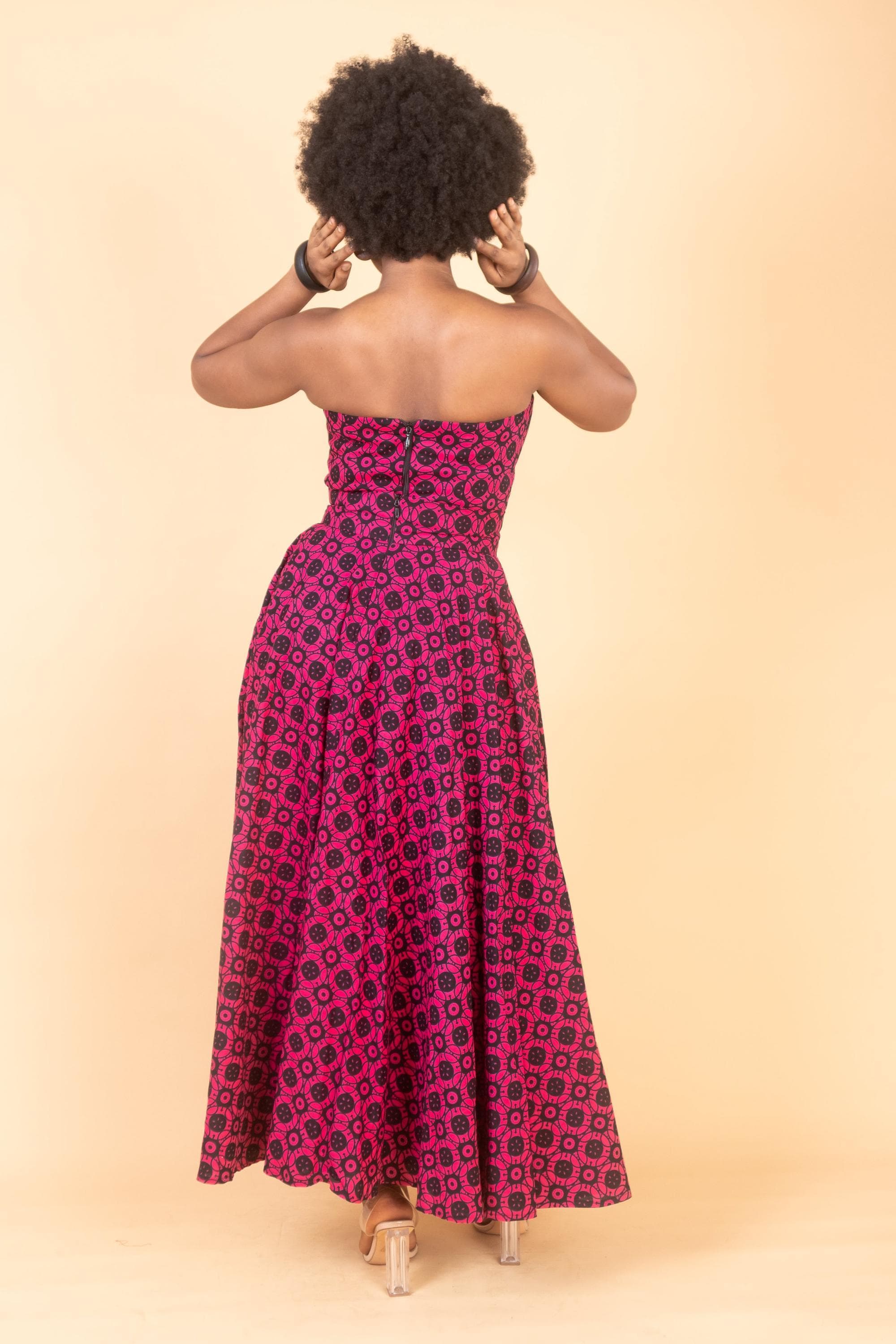 KEYAH Ankara Flared Maxi Skirt — Naborhi African print collection