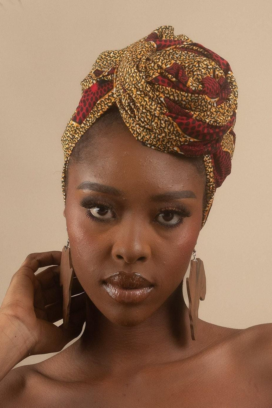 DEINA Ankara Head Wrap — African print head wrap by Naborhi