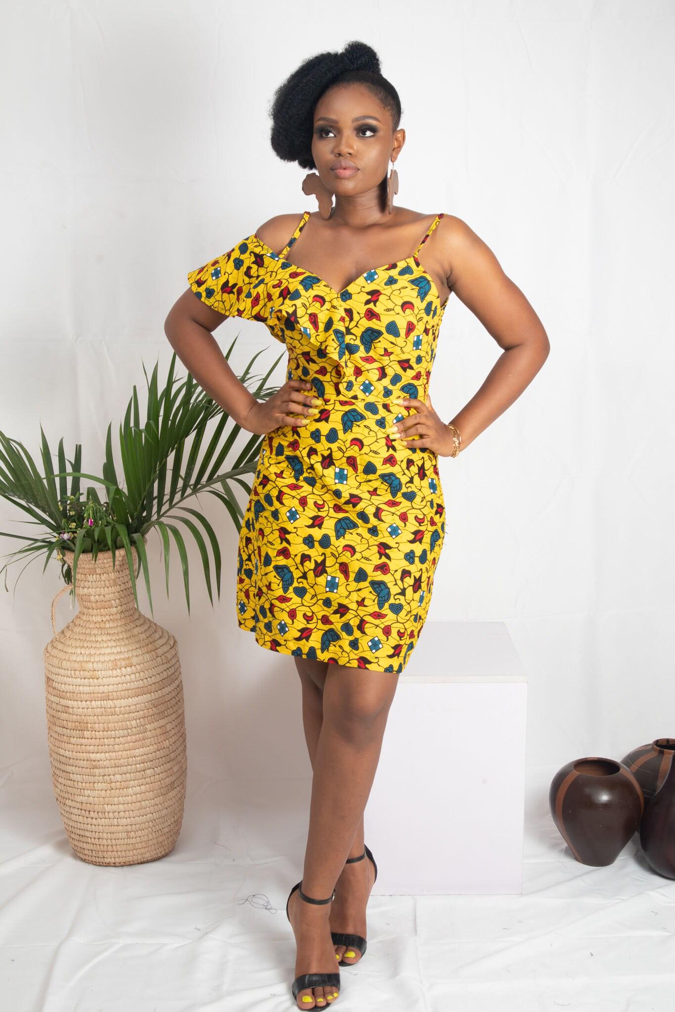 Sample: CHINUE Ankara Dress - Women (Size UK 10) — African print dress by Naborhi