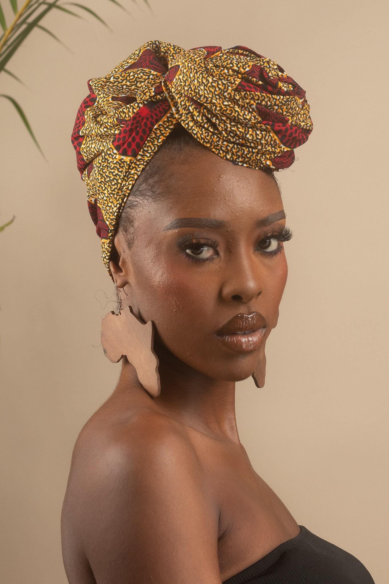 DEINA Ankara Head Wrap — African print fashion by Naborhi