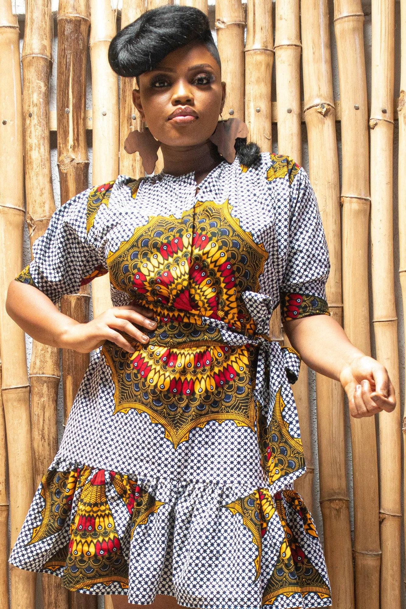 Sample: AYIRA Ankara Shirt Dress - Women (Size UK 10) Sample: AYIRA Ankara Shirt Dress - Women (Size UK 10)
