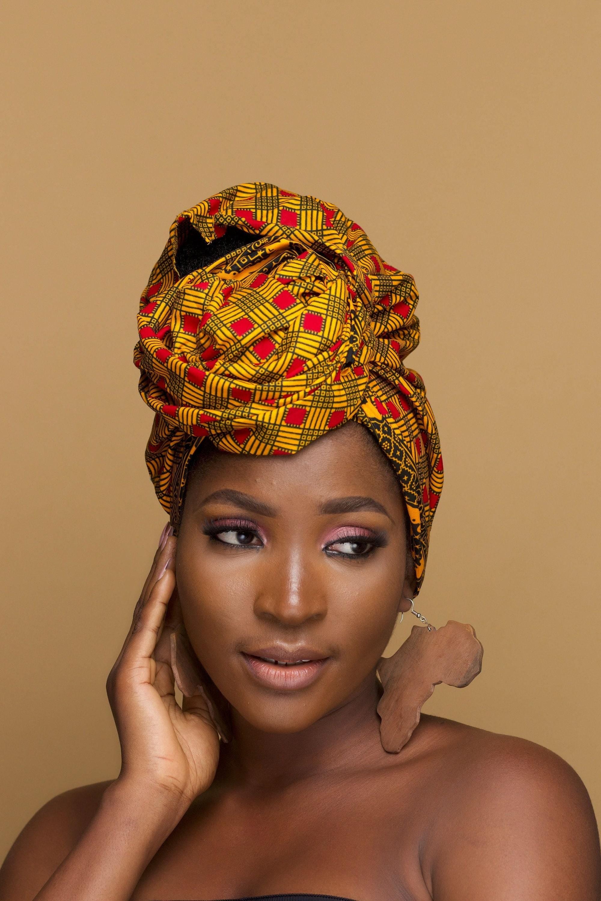 AYANDA Ankara Head Wrap — African print head wrap by Naborhi