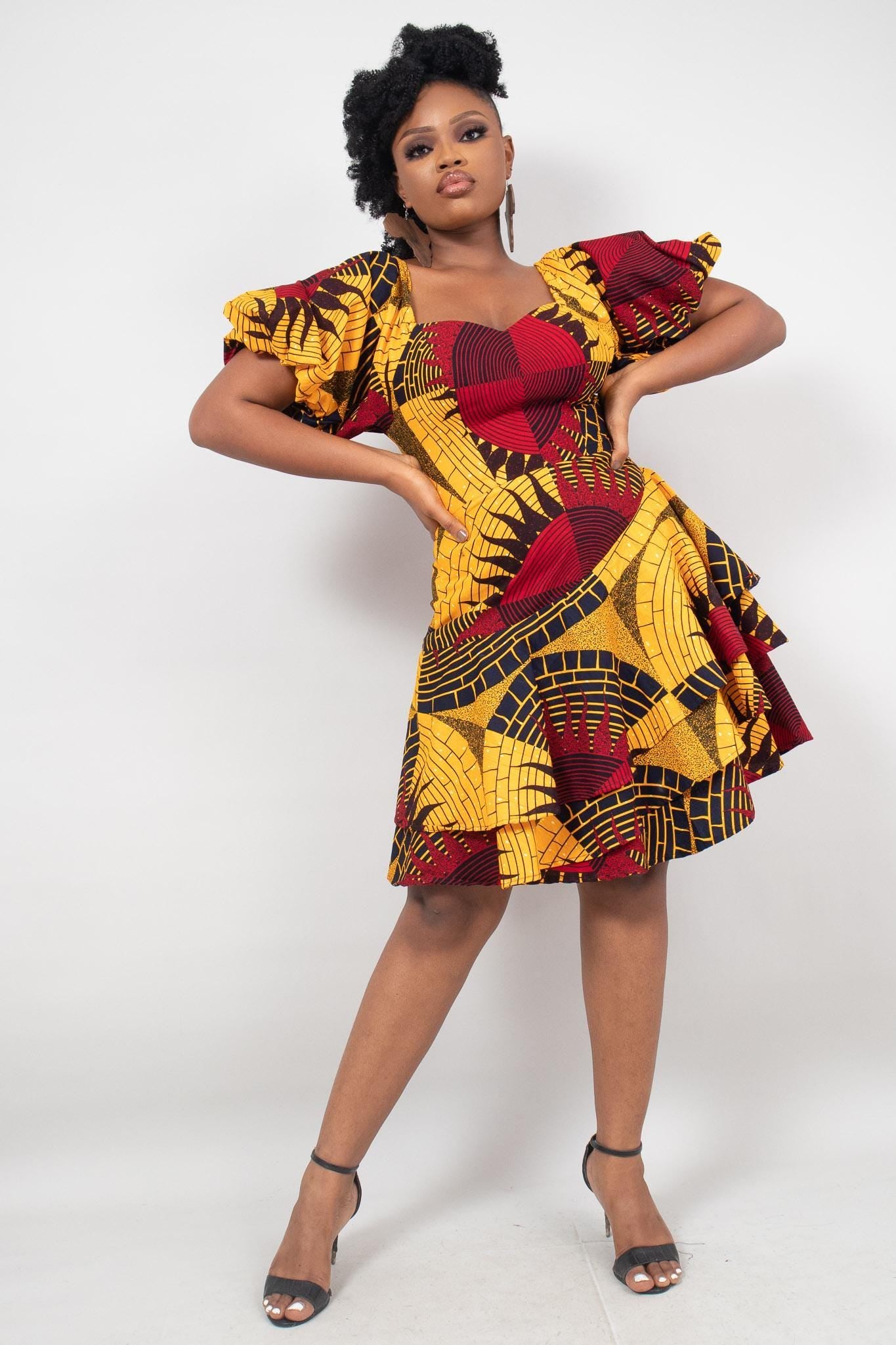 Sample: KEONDRA Ankara Maxi Dress - Women (Size UK 10) — African print dress by Naborhi