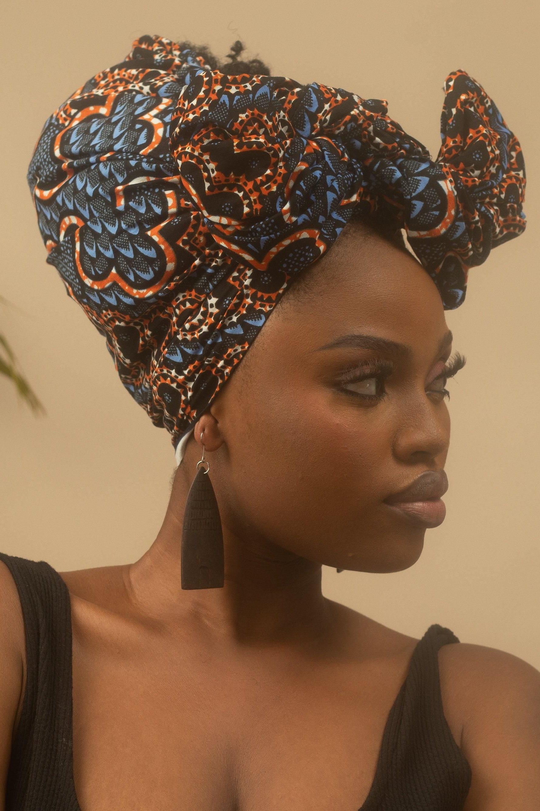 ELEMMA Ankara Head Wrap — made to order African print head wrap | Naborhi