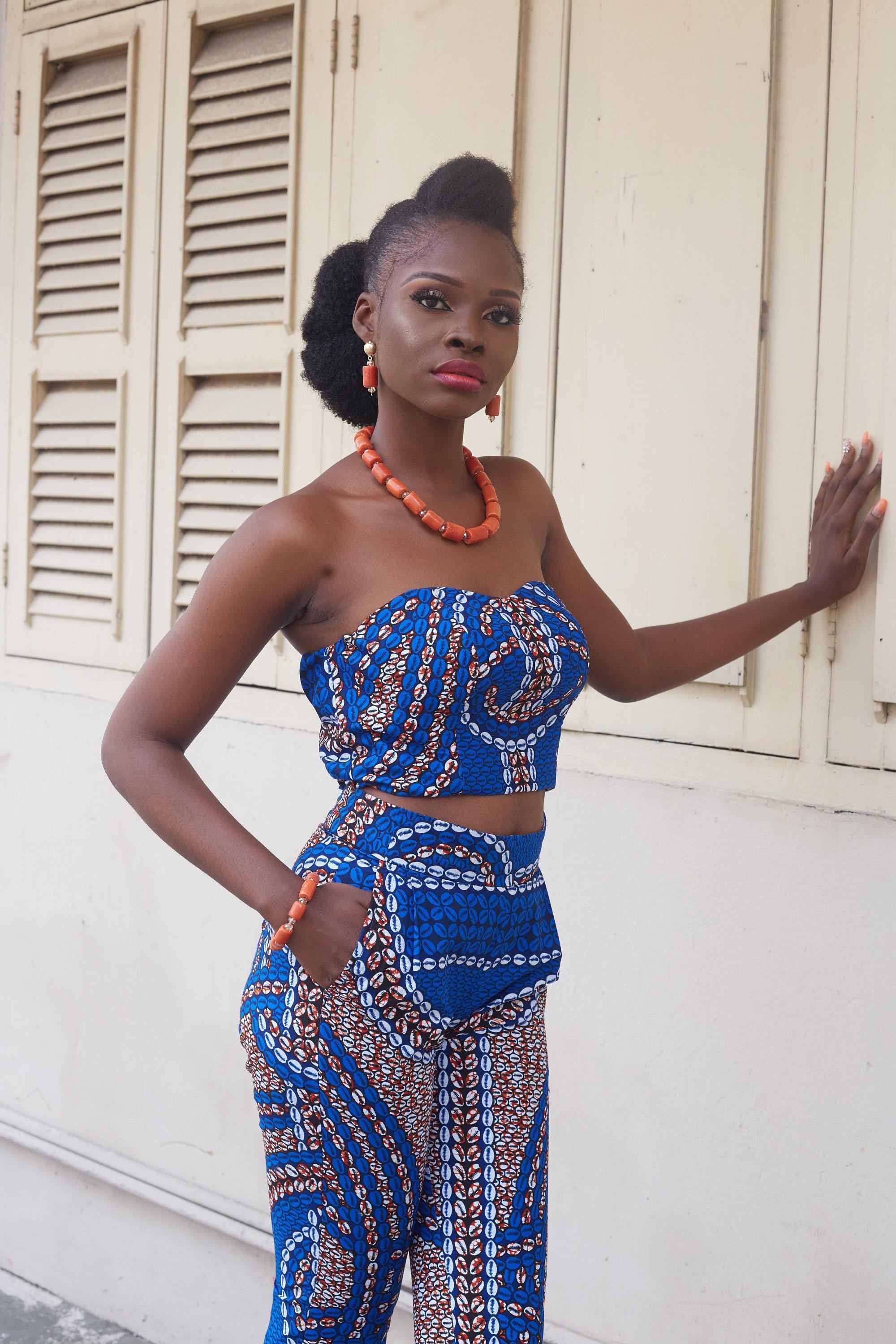 AMADI Ankara Crop Top — women's African print clothing by Naborhi