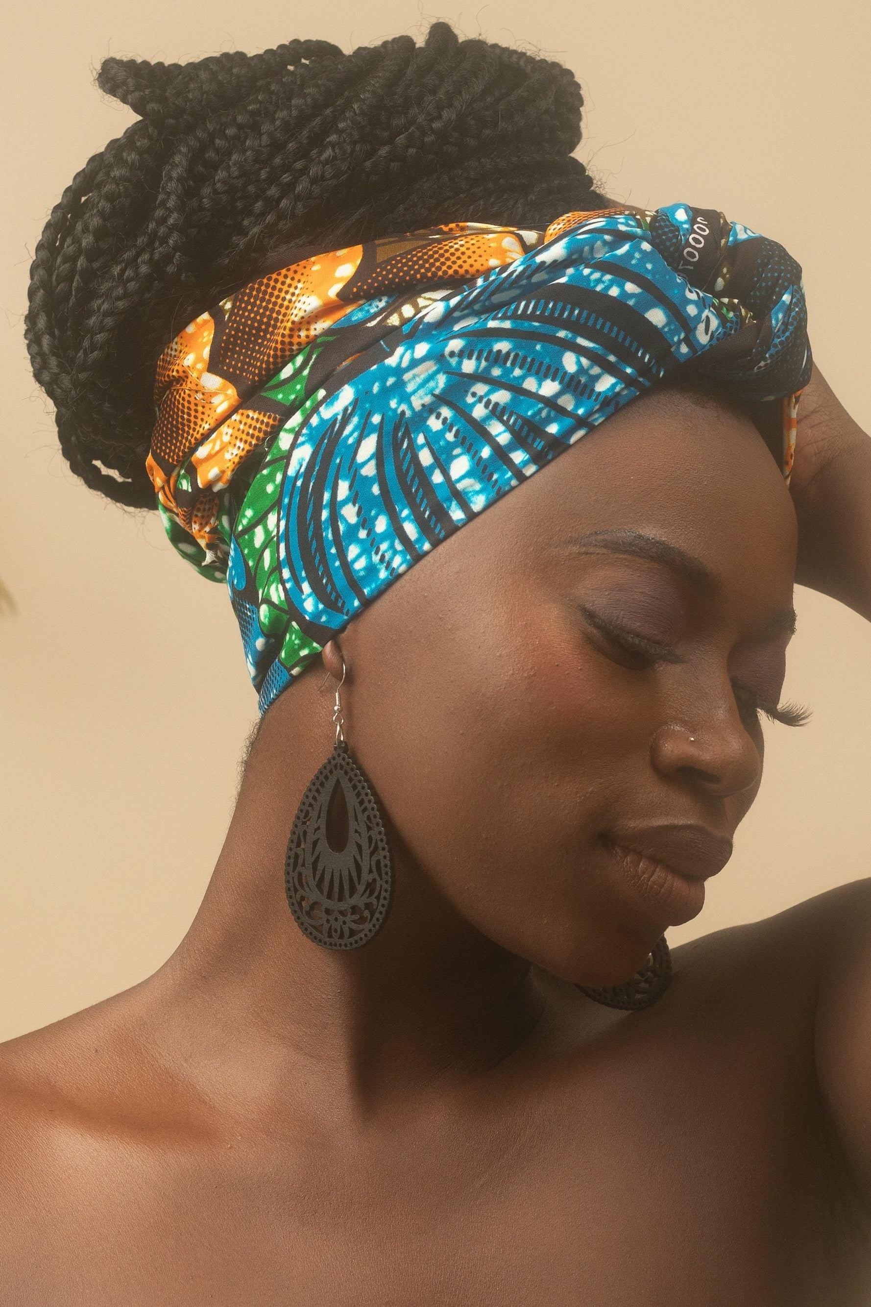 ZARI Ankara Head Wrap — African print fashion by Naborhi