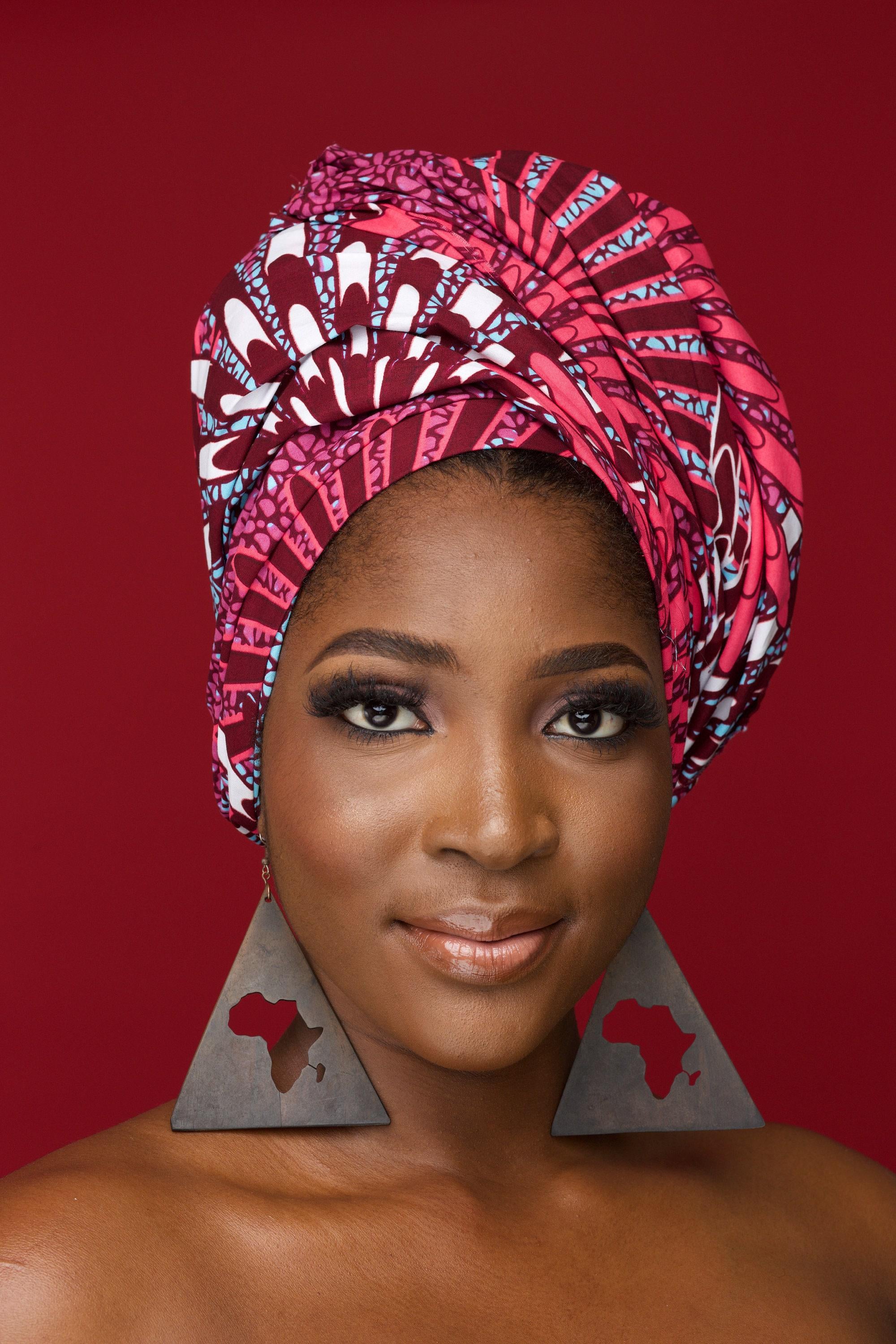DESZIRI Ankara Head Wrap — African print head wrap by Naborhi
