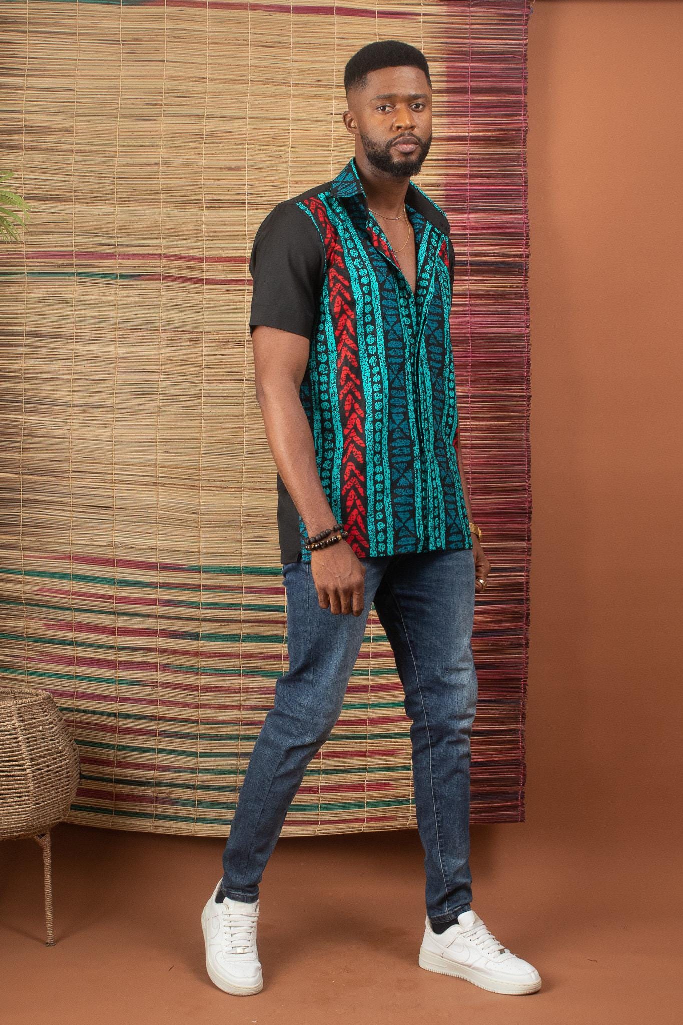 AKONI Ankara Shirt — men's African print clothing by Naborhi