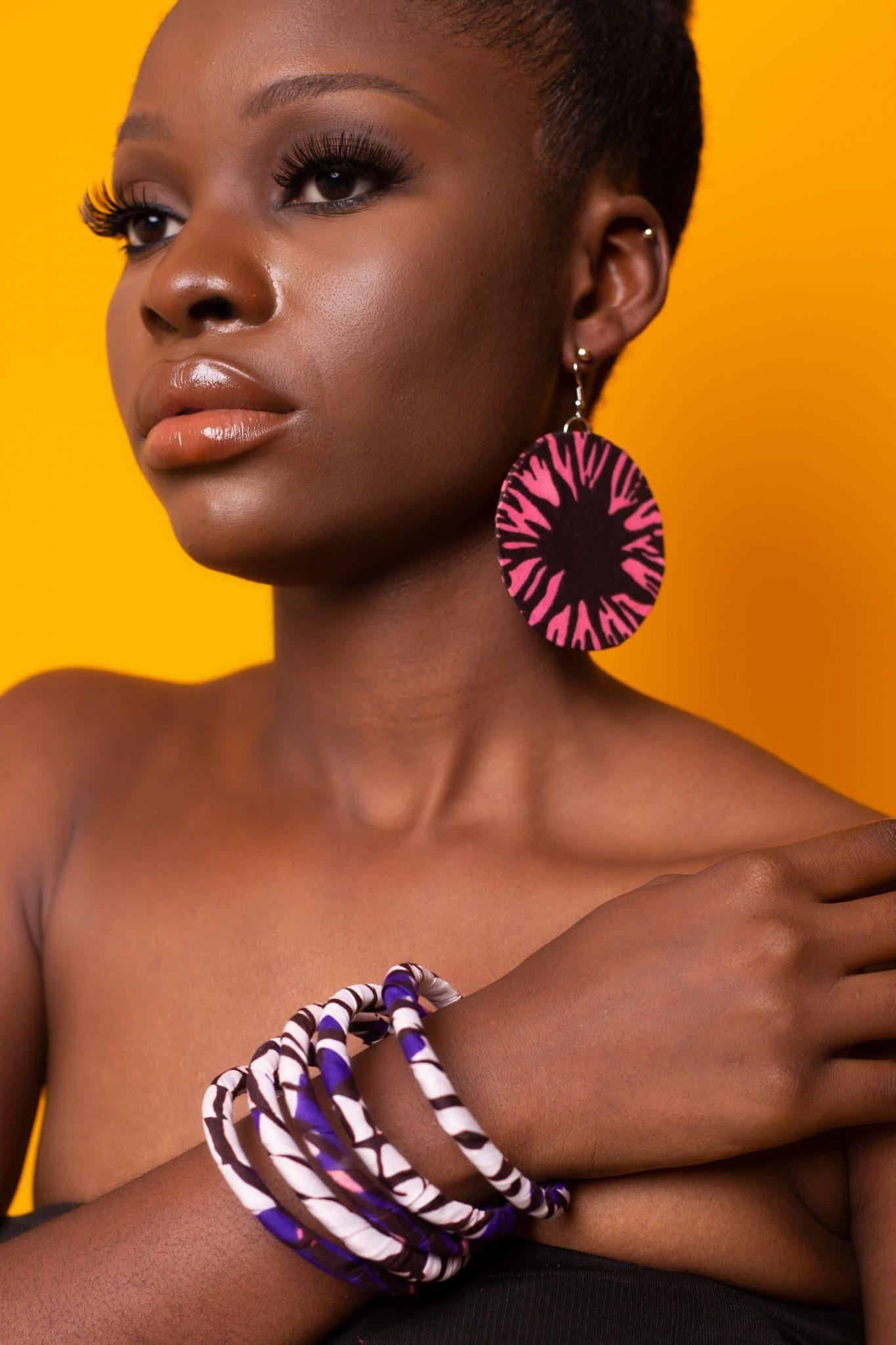 AKEYO Ankara Bangle Set — African print bangle by Naborhi