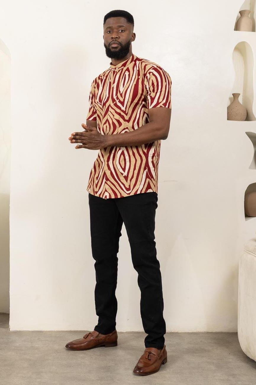AZERE Ankara Shirt — African print shirt by Naborhi
