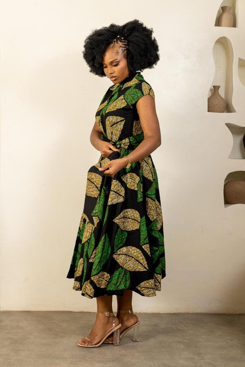 UZIMA Ankara Shirt Dress — African print dress by Naborhi