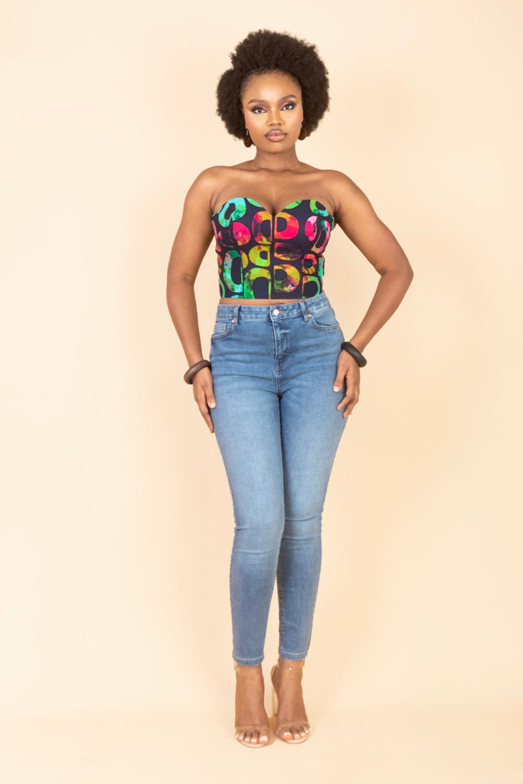 KESANDU – Ankara African Print Tailored Bustier