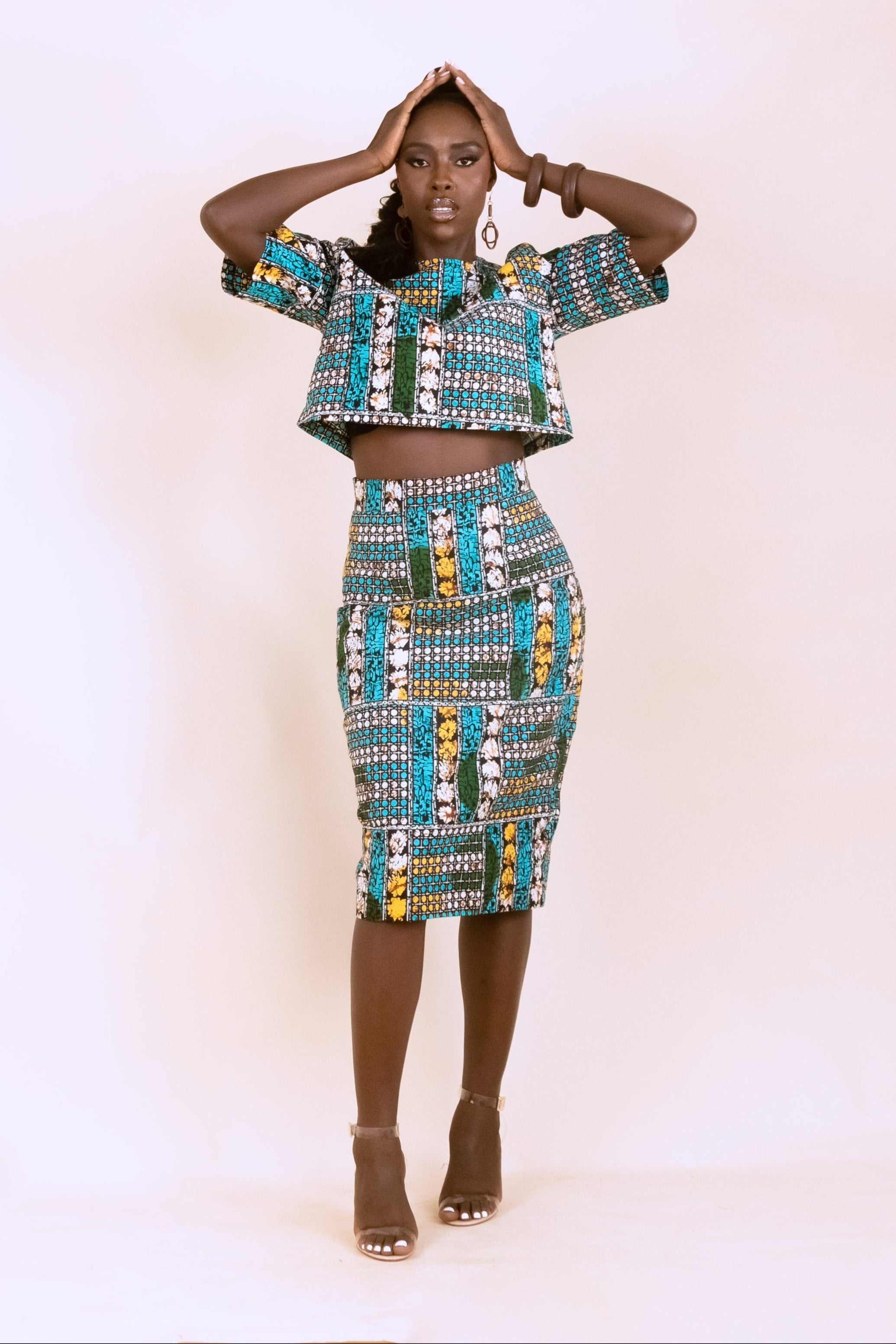 Makeda- Tailored Pencil Skirt