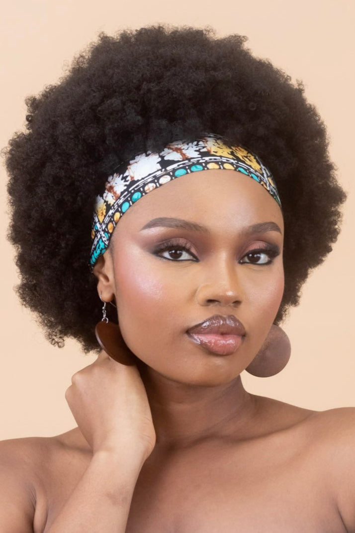 MAKEDA – Ankara African Print Plain Headband