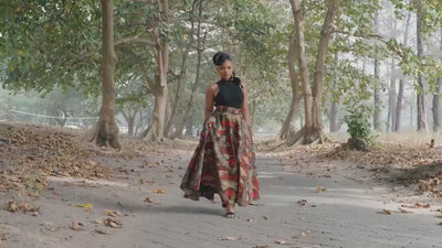 TAFARIAH Ankara Maxi Skirt - Women — video by Naborhi