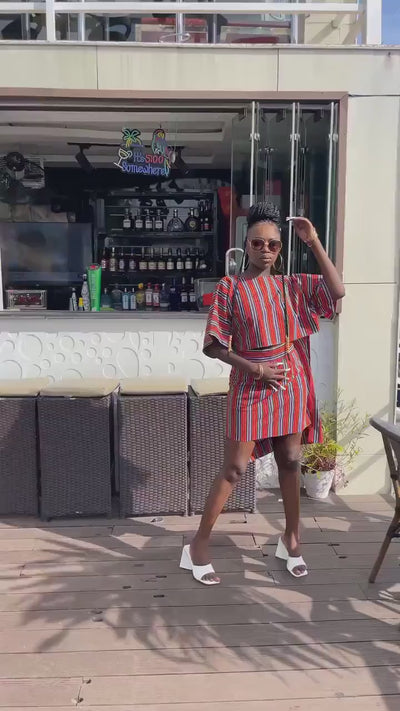 Sample: DISEYE Ankara Mini Skirt - Women (Size UK 10) — video by Naborhi