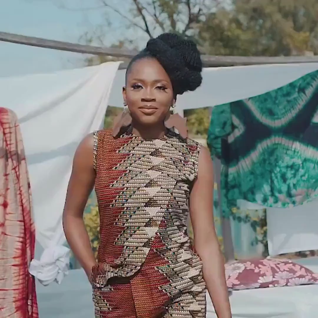 DELE Ankara Slim Fit Trousers - Women — video by Naborhi