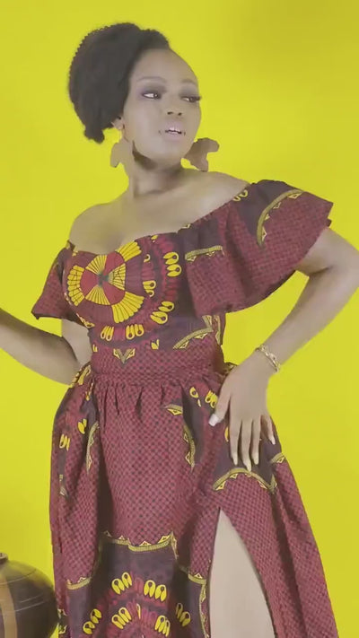 Sample: KADIJA Ankara Maxi Skirt - Women (Size UK 10) — video by Naborhi